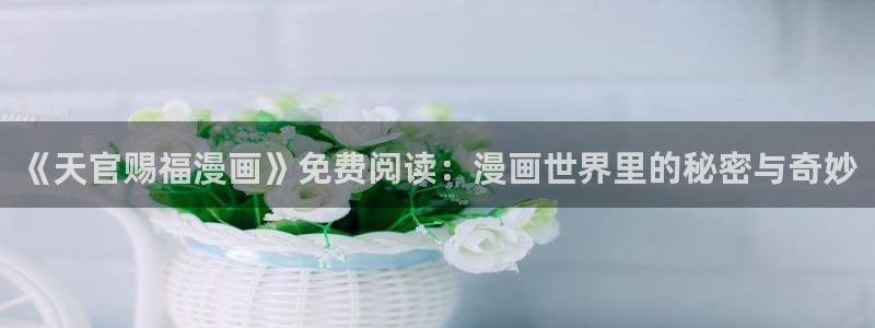 观看51漫画的平台有哪些：《天官赐福漫画》免费阅读：漫画世界里的秘密与奇妙
